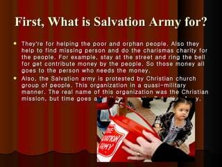 salvation army facts|The Salvation Army 101 .